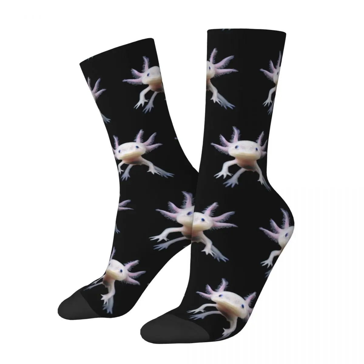 

Men Socks Axolotl Stockings Autumn Gothic High Quality Socks Graphic Running Anti Skid Socks