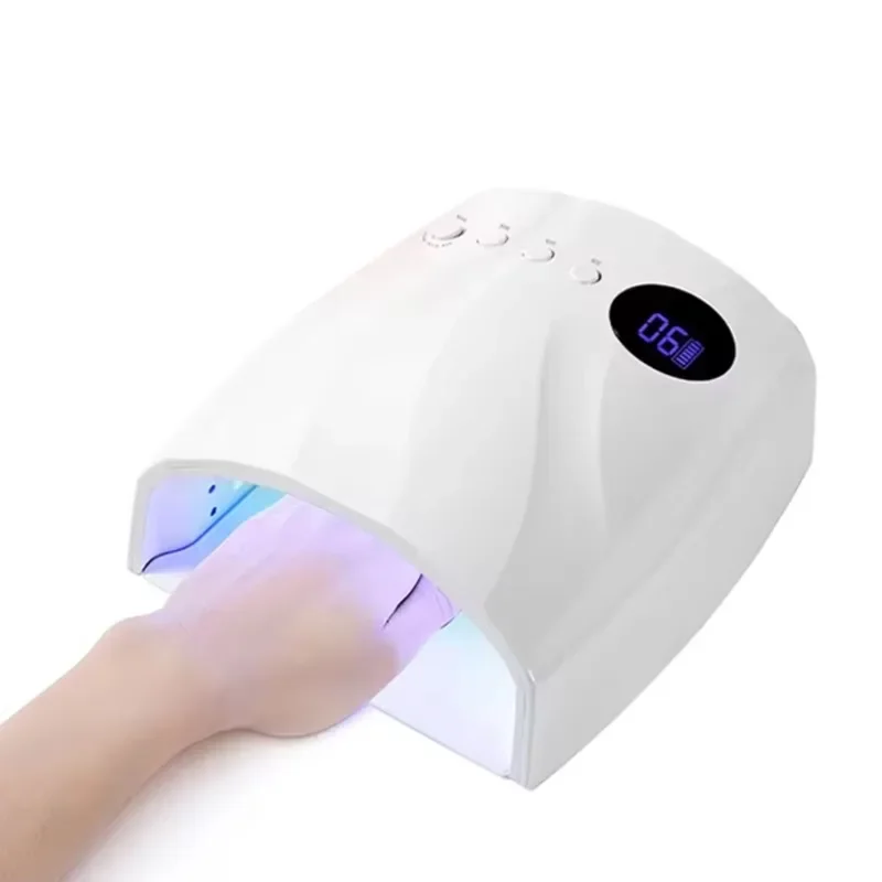 New Rechargeable UV Light Emitting Diode Nail Light Cordless 96w Nail Dryer Powerful Gel Nail Curing Light