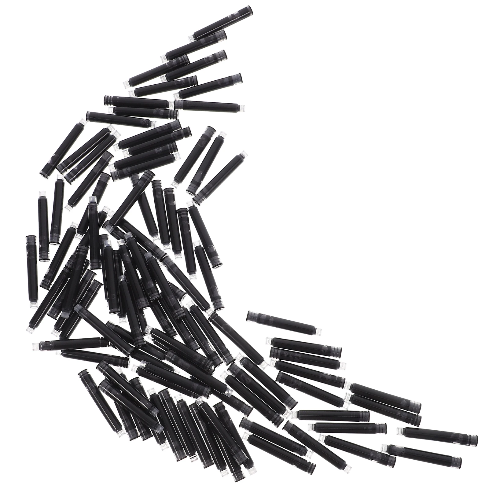 

100pcs Fountain Pen Ink Refill Blue Black Large Fade Calligraphy Office Supplies Student Practical