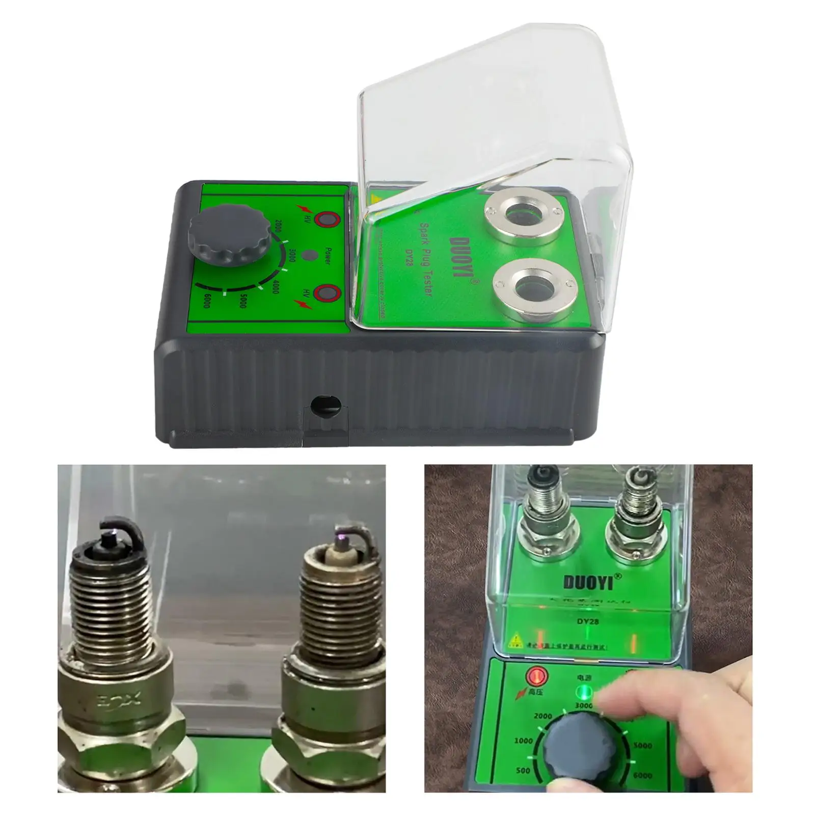 Accurate Spark Plug Tester Probe Automotive Engine Diagnostic Test Tool for Car Motorcycle 12V Systems