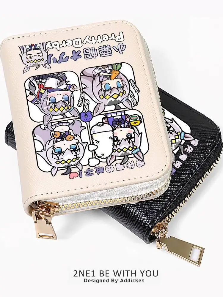 Pretty Derby Cute Cartoon Little Chestnut Hat Merchandise Niche Simple Multi-Card Slot Driver's License Card Holder Ani