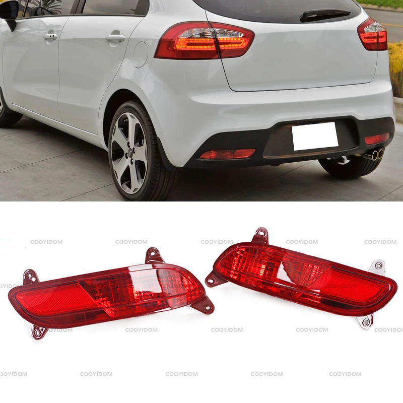 For Kia Rio Hatchback 2012 2013 2014 2015 Rear Bumper Lights Rear Fog Lights Brake Lights Reverse Lights Driving Lights