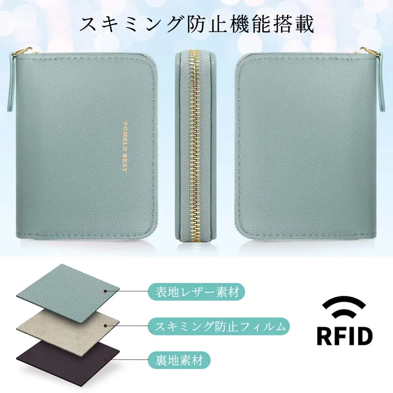 Newly upgraded Zipper Wallets Womens multi-functional Coin Purses with Cards Holder PU Leather Billfold Wallet For shopping