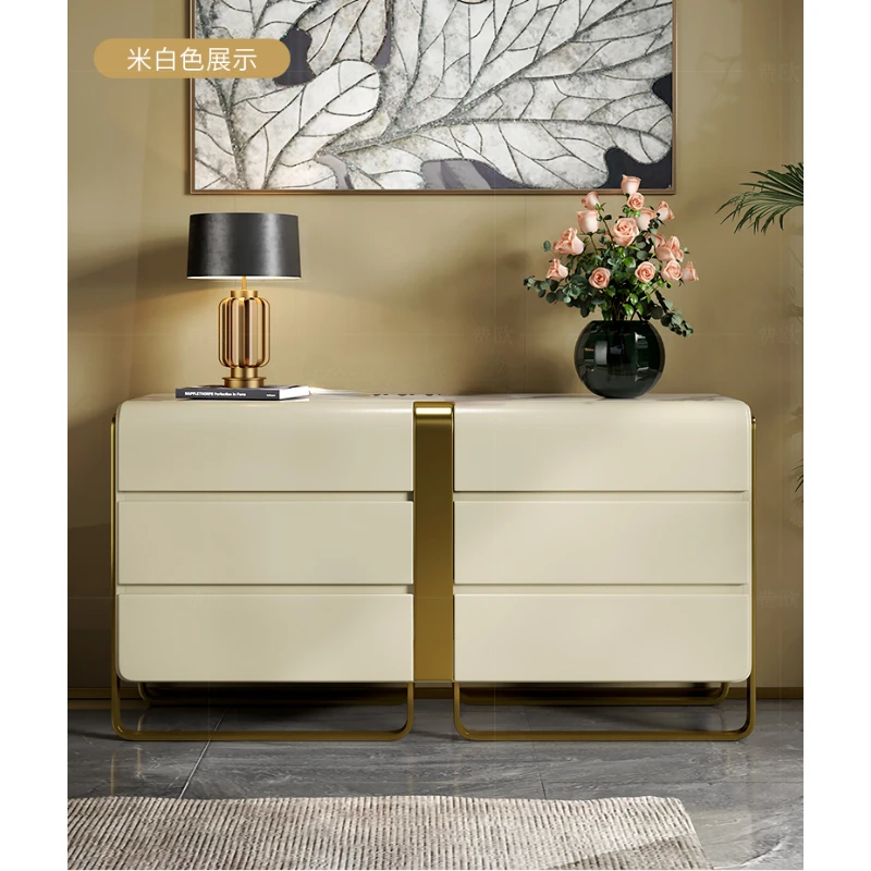 

Light Luxury Chest of Drawers Fashion Marble High-End TV Cabinet Complete Storage Organizer Bedroom Bed Front Cabinet furniture