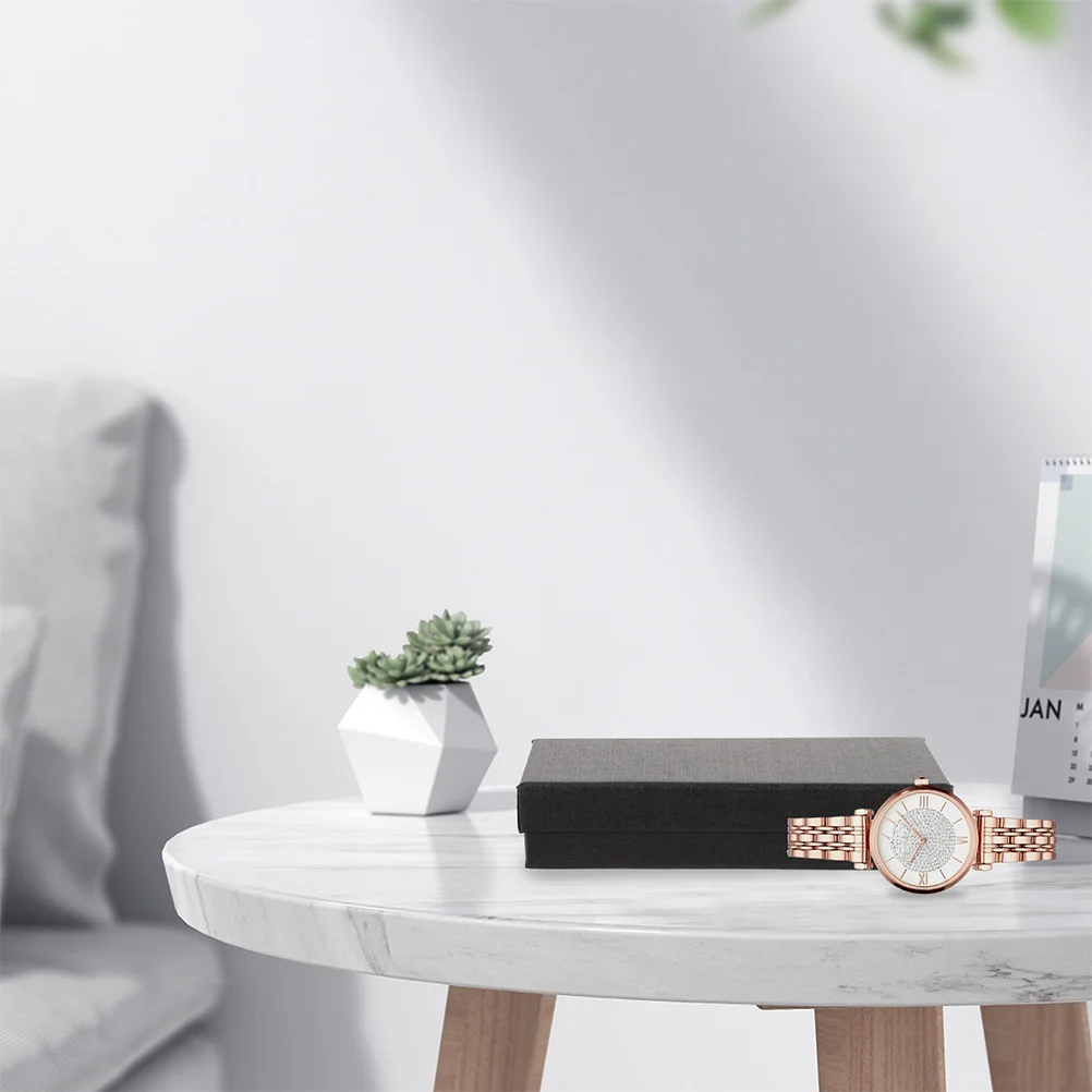 กล่องใส่นาฬิกา 6 ช่อง สะดวกสบายอเนกประสงค์ พกพาสะดวก สำหรับผู้ชายและผู้หญิง กล่องเก็บนาฬิกาสำหรับเดินทาง สำหรับผู้ชาย