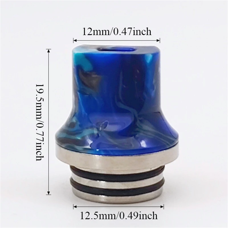 Giunto di paglia staccabile piatto in resina di acciaio inossidabile con punta a goccia 1PC 810