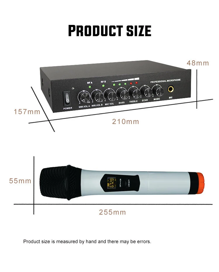 S-16 ميكروفون لاسلكي احترافي محمول Sem Fio UHF ميكروفون كاريوكي لاسلكي