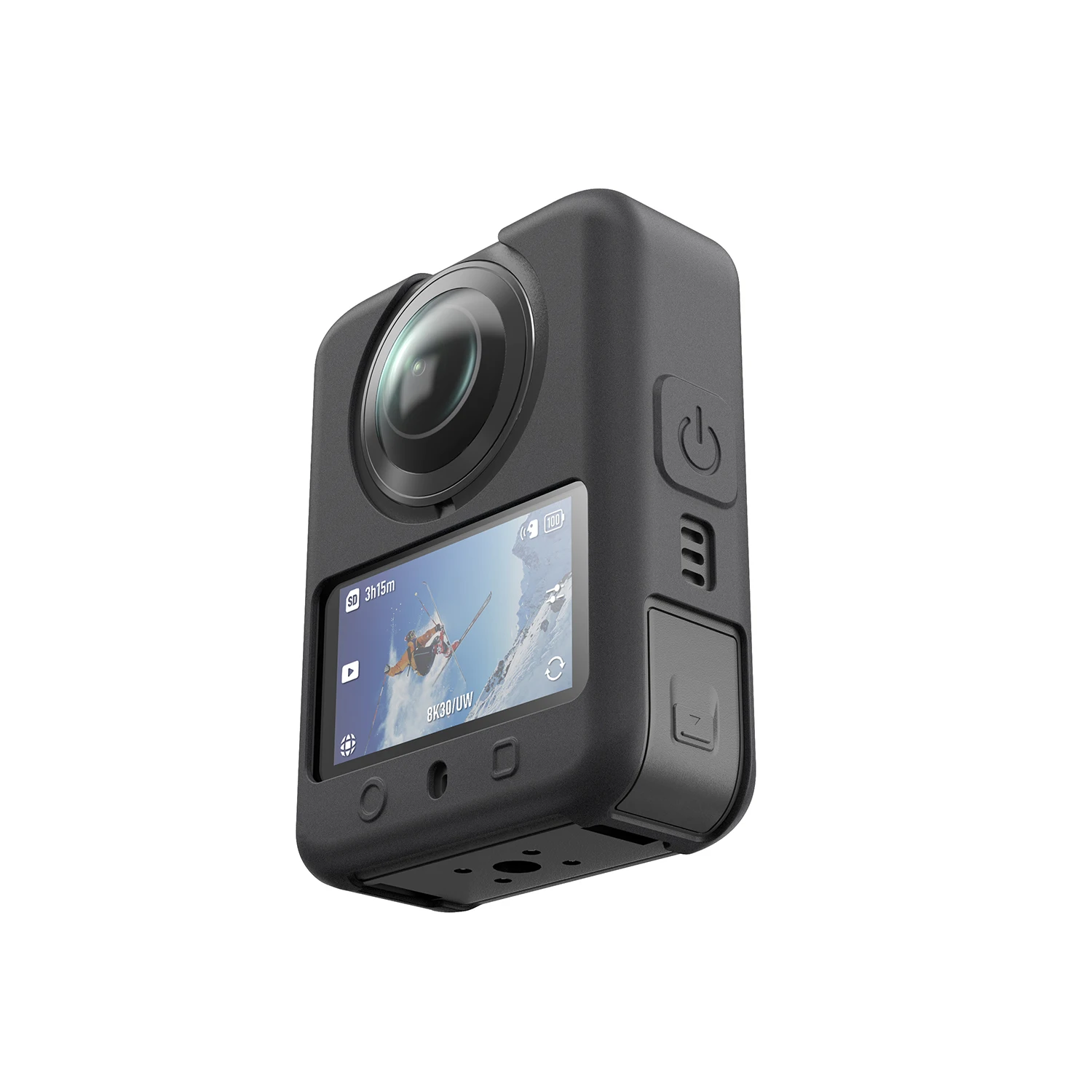 حافظة من السيليكون لـ DJI OSMO 360 حافظة واقية مضادة للصدمات مع غطاء عدسة لملحقات حافظة واقية للكاميرا DJI OSMO 360