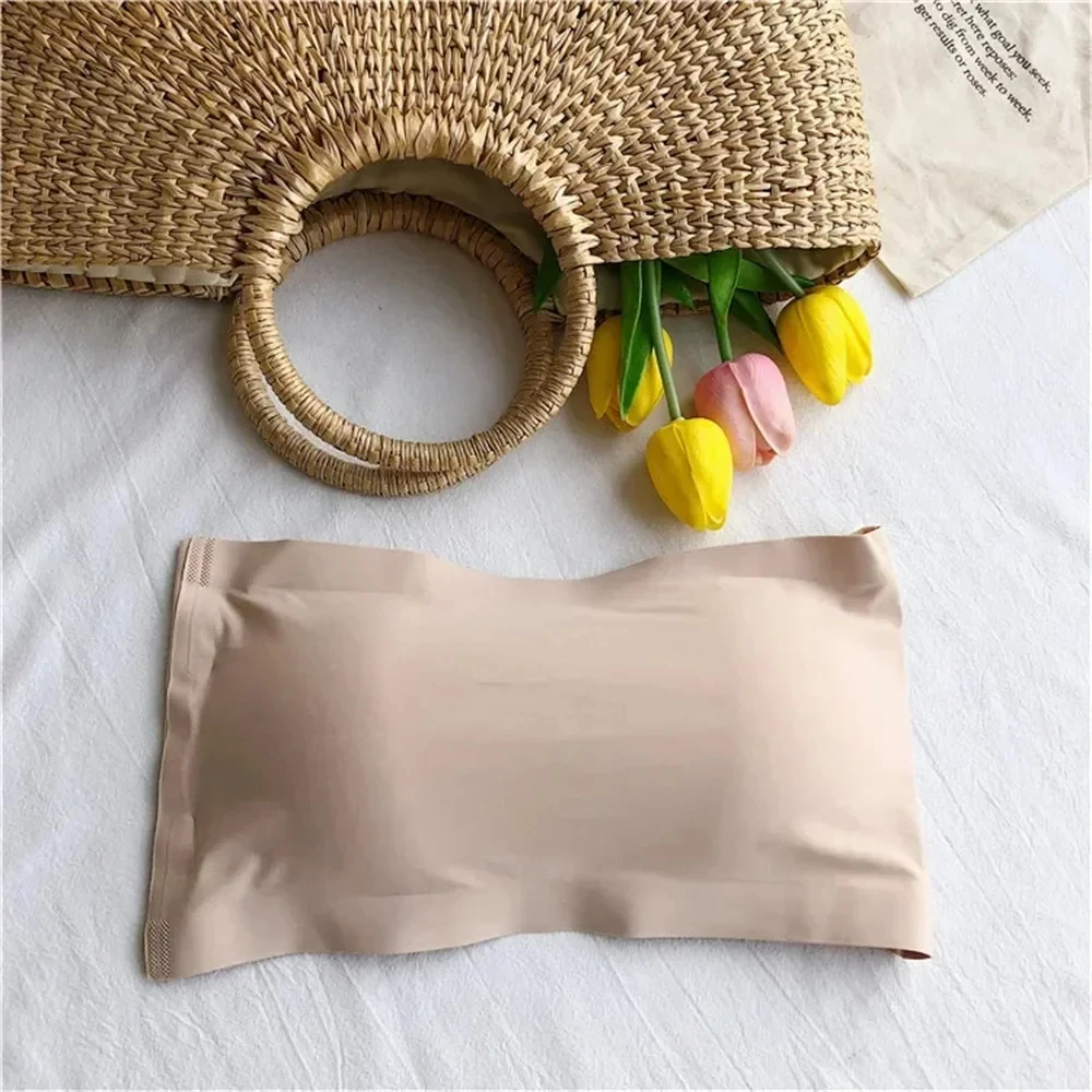 Brand New, Seamless Top, Women's Invisible Bra, Strapless Underwear, Striped Bra, Breathable Tight Fitting Bra image 5