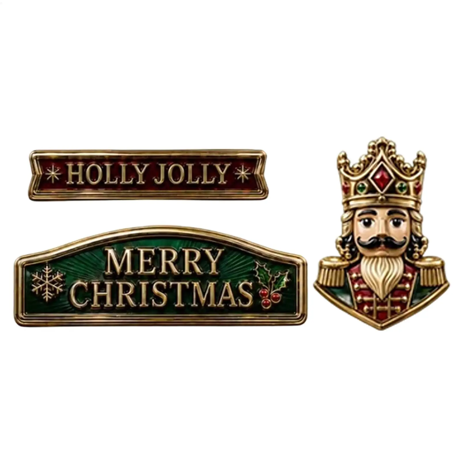Car Badges Emblems Christmas Iron Truck Door Decal Decoration Vintage Christmas Car Sticker For Beginner Winter Gathering Road