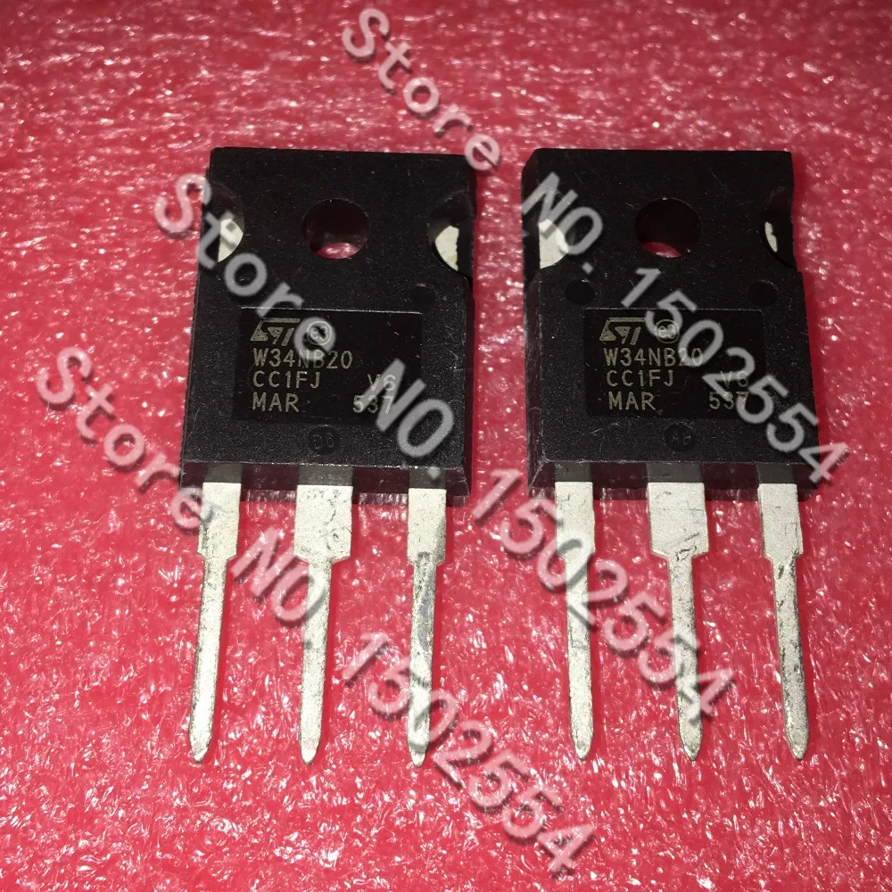 5PCS/LOT W34NB20 STW34NB20 TO-247 FET 200V 34A