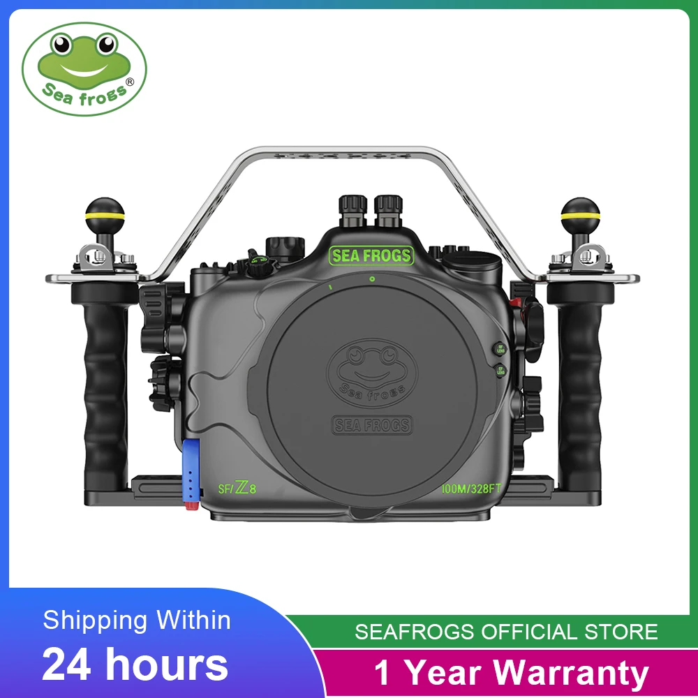 Seafrogs SF13001 Professional 100M Waterproof Camera Housing Aluminum Alloy Camera Case Body For Nikon Z8 Diving Case Body