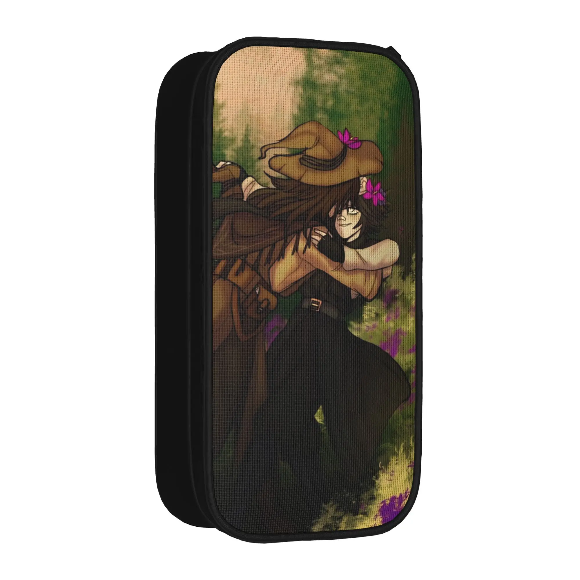 Azuretime Anime Azure Two Time Pencil Case  Pen Bags Girl Boy Big Capacity School Supplies Cosmetic Pencilcases