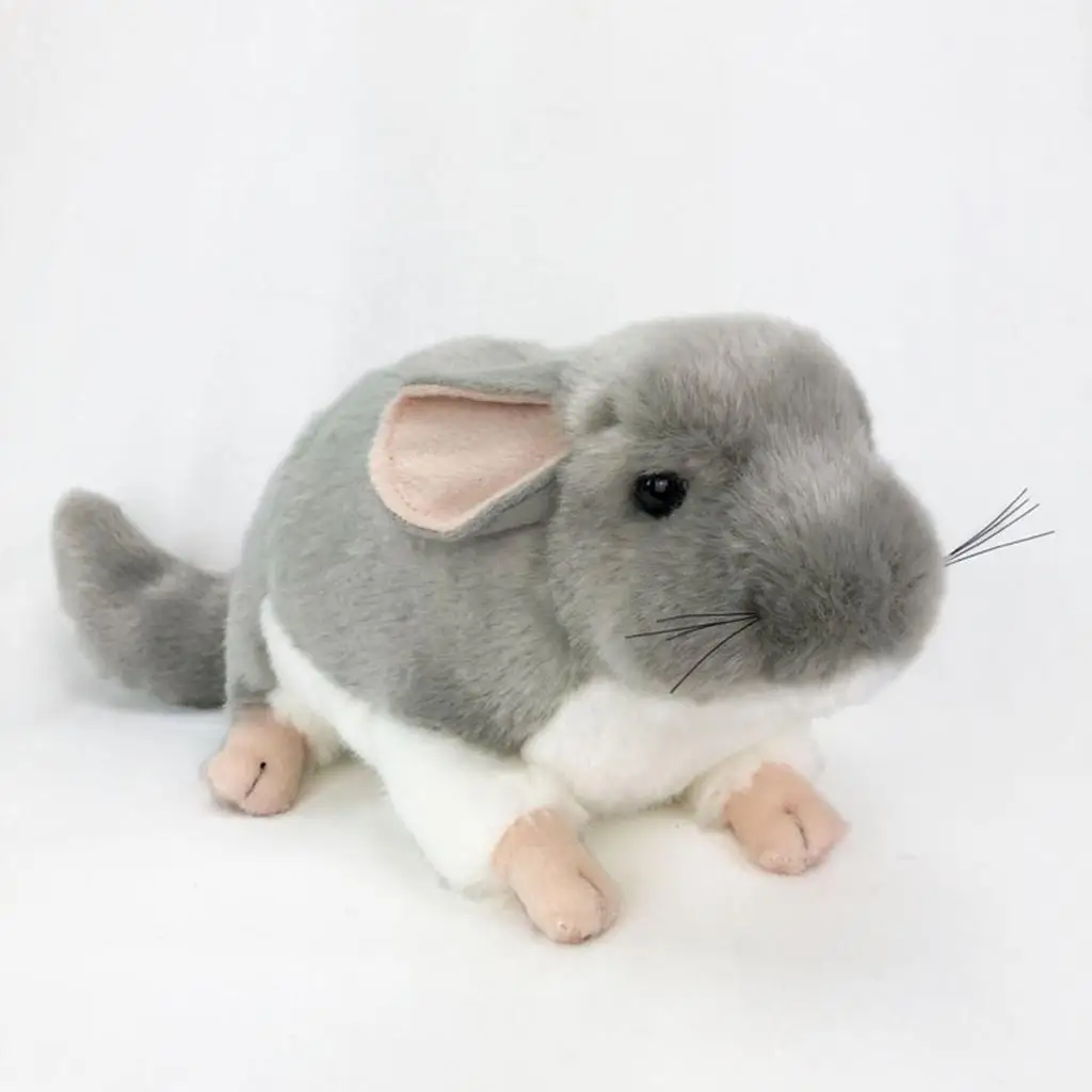 Simulation Chinchilla Plush Stuffed Animal Toy for Kids Adults