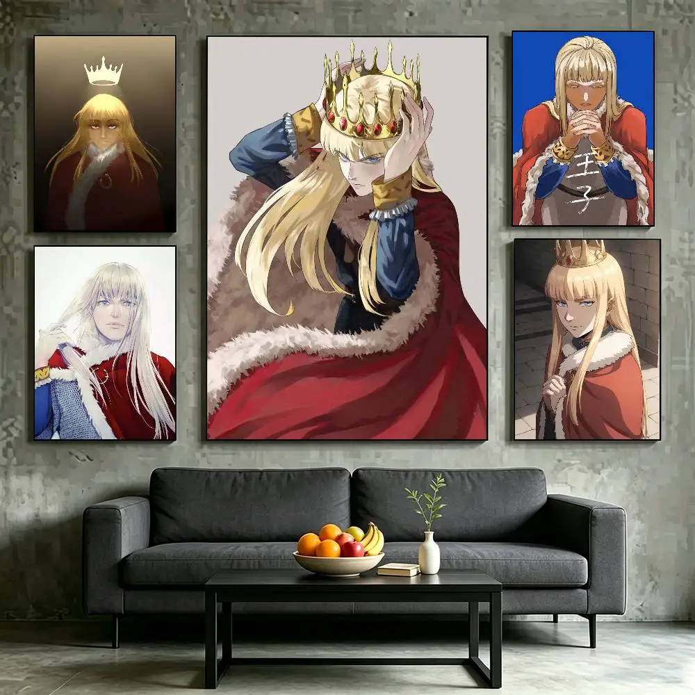 Anime V-Vinland Saga Canute Poster High Quality Dorm Living Room Aesthetic Wall Decoration Painting Stickers Gift