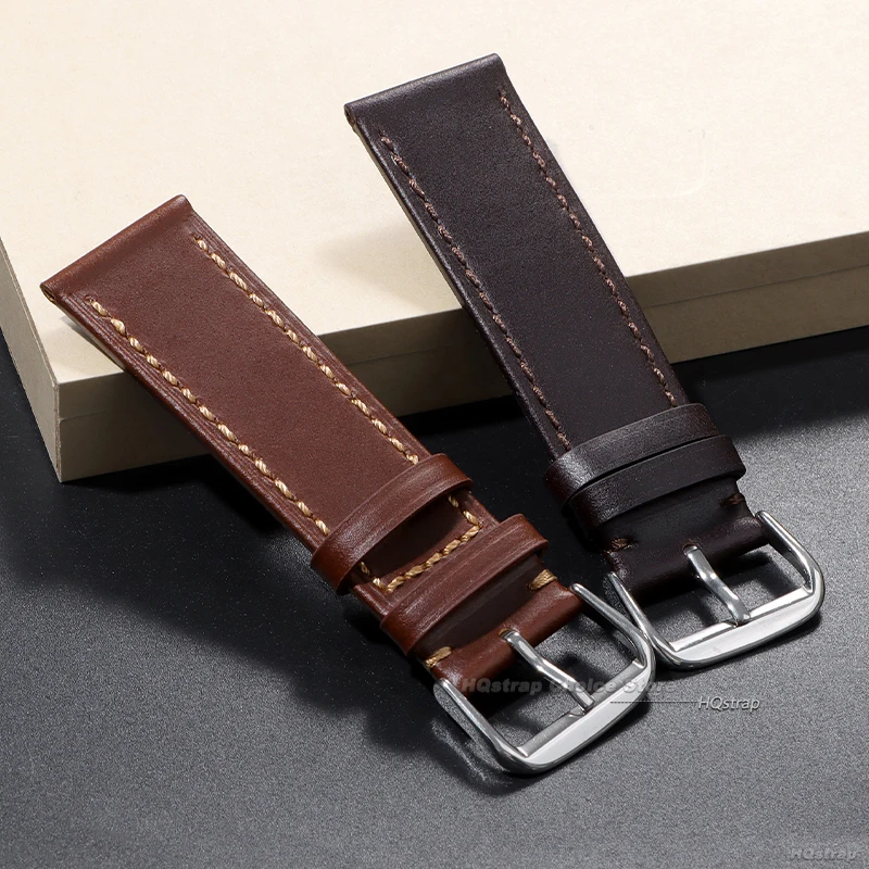خمر الجلود حزام ساعة اليد 18 مللي متر 19 مللي متر 20 مللي متر 21 مللي متر 22 مللي متر البني رمادي حزام الساعات العالمي الأعمال سوار حزام اكسسوارات