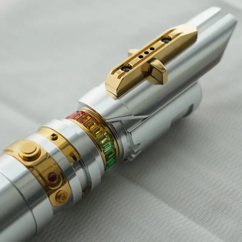 89SABERS Annulus laser Lightsaber Semua bahan logam Replika prop film ukuran 1:1 dengan 19 set font suara dan efek cahaya