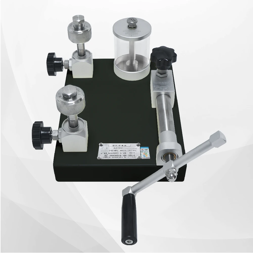 Desktop Pressure Calibration table Hydraulic Calibrator Pressure Gauge Verification Device Pressure Source Test Pump