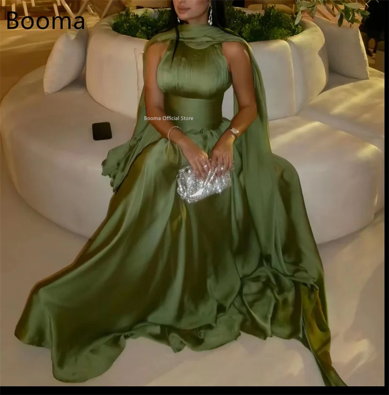 Booma A-Line Women Prom Formal Occcasion Gowns for Women Evening Dress Dresses Sleeveless Pleats Customized image 2