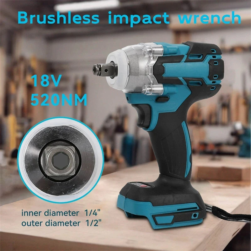 Professional Electric tools Accumulator Wrench Wireless Impact Cordless  Automotive Mechanical  Battery-Powered Wrench Power