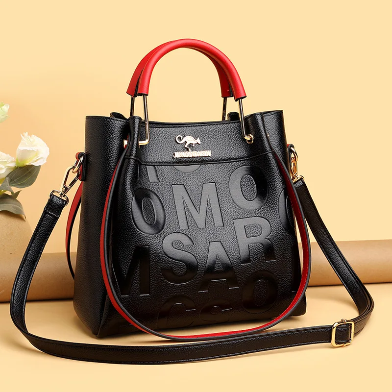 

New handbag, outdoor crossbody bag, large capacity, internet celebrity, same stylish soft leather embossed women's bag