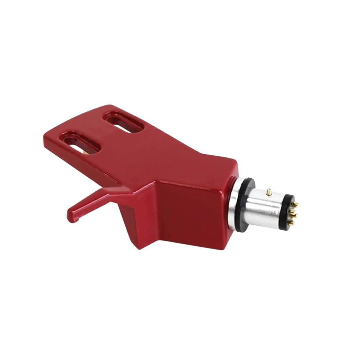 Turntable Headshell Aluminium Alloy Headshell Record Turntable Needle Replacement Phono Stylus Cartridges Rack Red