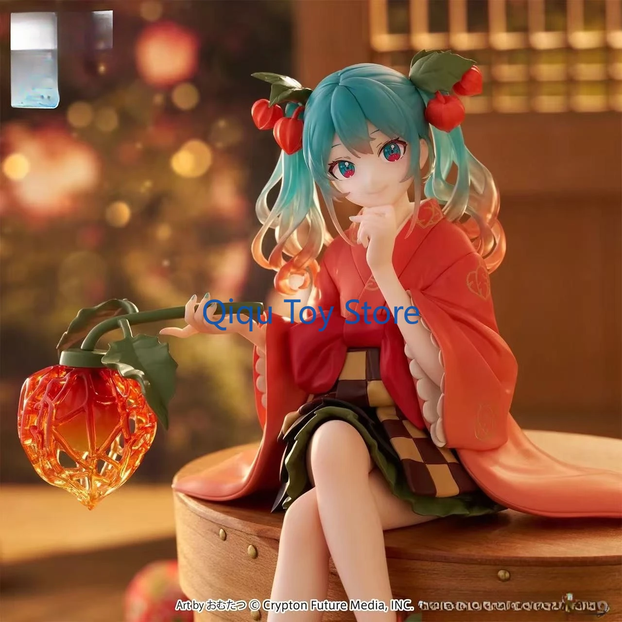 

Hatsune Miku Blue onion, lantern fruit fairy, sitting posture, pressed instant noodles, gift hand-made