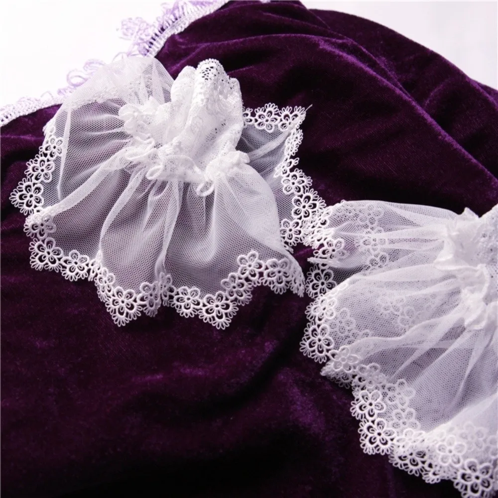 

Korean Pleated Ruffles Detachable Cuffs White Fingerless Gloves Lace Fake Sleeves Cuff Ruched False Cuffs Wedding Decor