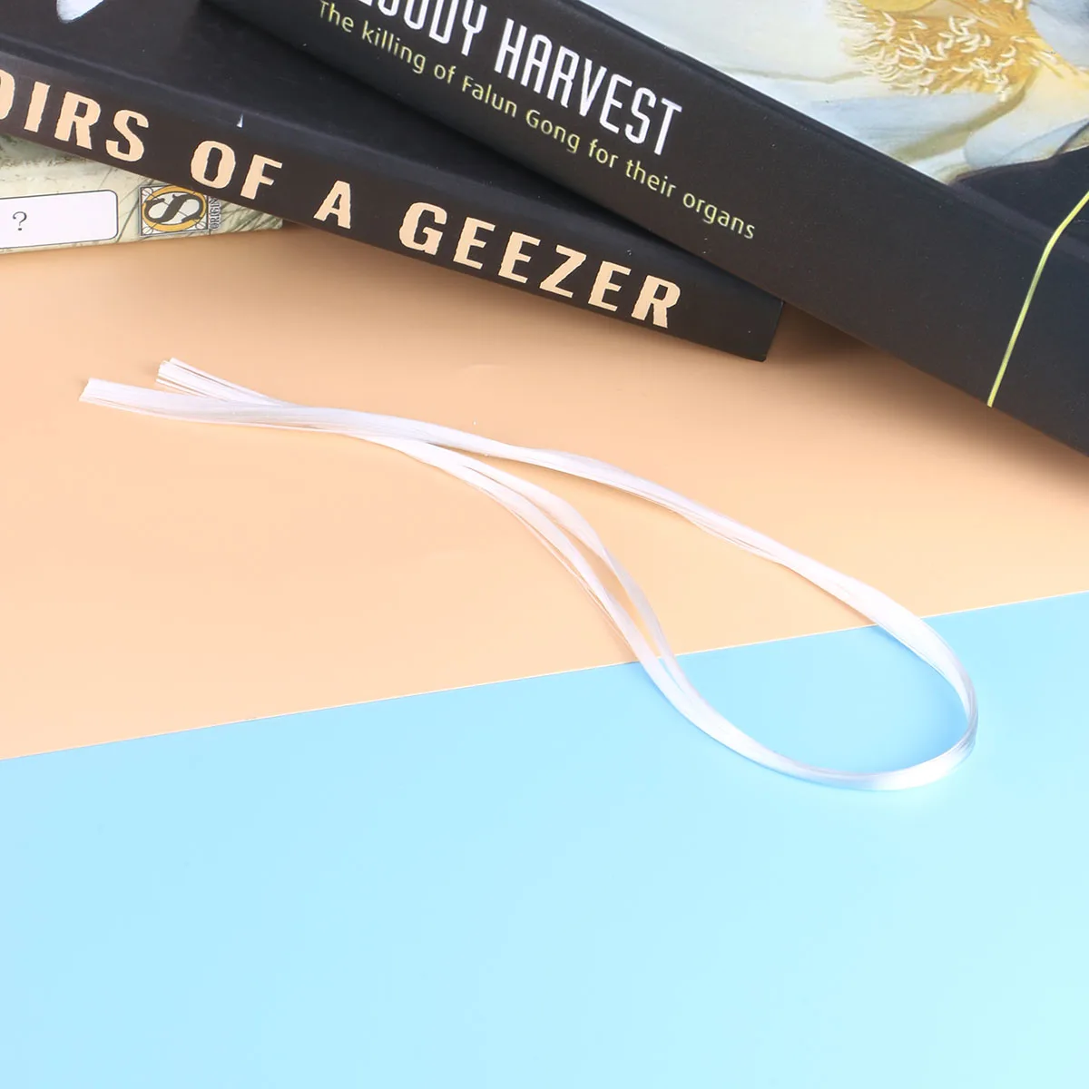 1 ชิ้น 50 ซม. ใยแก้วสีขาวสำหรับต่อเล็บ วัสดุคุณภาพพรีเมียม สำหรับมืออาชีพและใช้ในบ้าน เล็บสวยงาม ใยแก้วสำหรับทำเล็บ