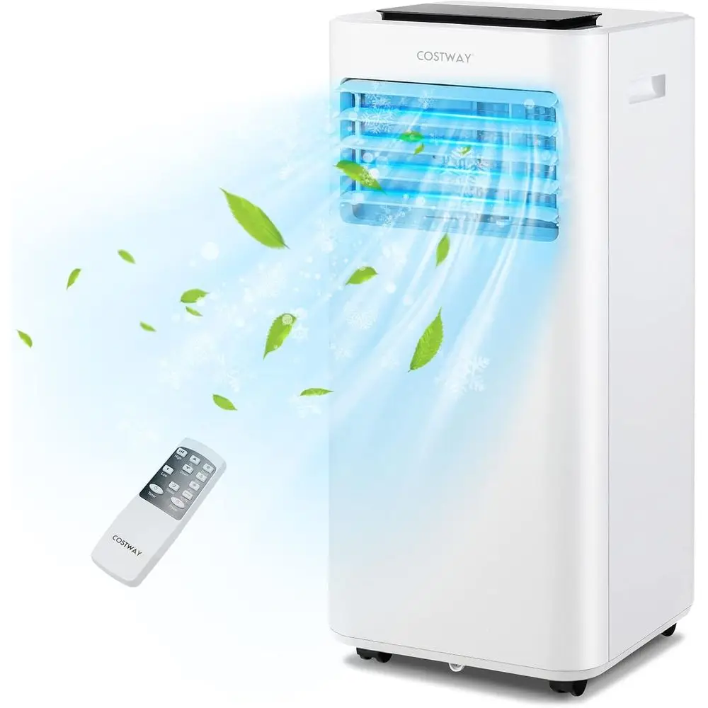 3-in-1 Portable Air Conditioner with Sleep Mode, 24H Timer, LED Display, Child Lock, Remote Control & Window Kit for Bedroom, Of