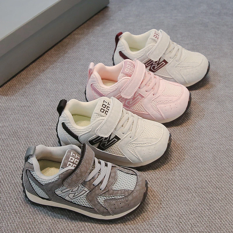 

Осенние детские кроссовки, дышащие сетчатые повседневные детские кроссовки на мягкой подошве для подростков, нескользящая модная модная обувь для девочек