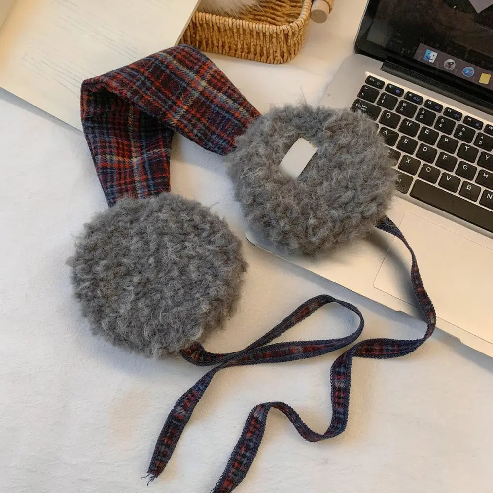 Comfortable Winter Earmuffs Soft Plush Lambswool Ear Warmers Thickened Cold Proof Gear For Men Women Outdoor Commuting
