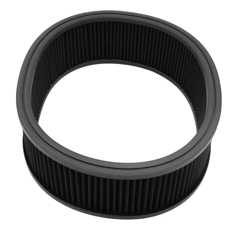 A44F-1 قطعة عناصر منقي الهواء استبدال فلتر 14 بوصة × 4 بوصة ارتفاع تدفق مرشحات الهواء المستديرة اكسسوارات السيارات قابل للغسل الأسود