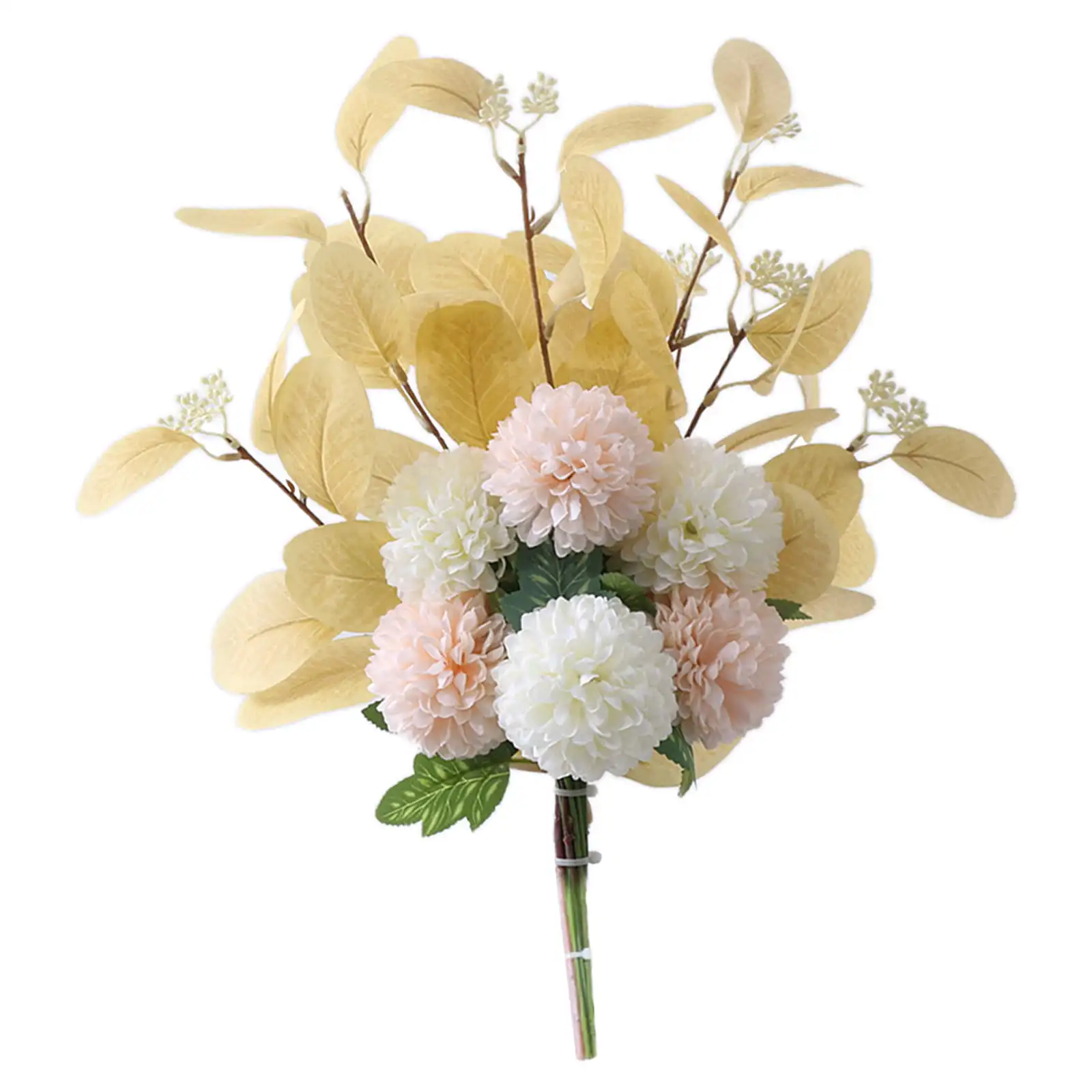 Weiße gefälschte Blumen blauer Blumenstrauß Hortensie künstliche Blumen Chrysantheme Seiden blumen künstlich für Dekoration Blume – Detail 10