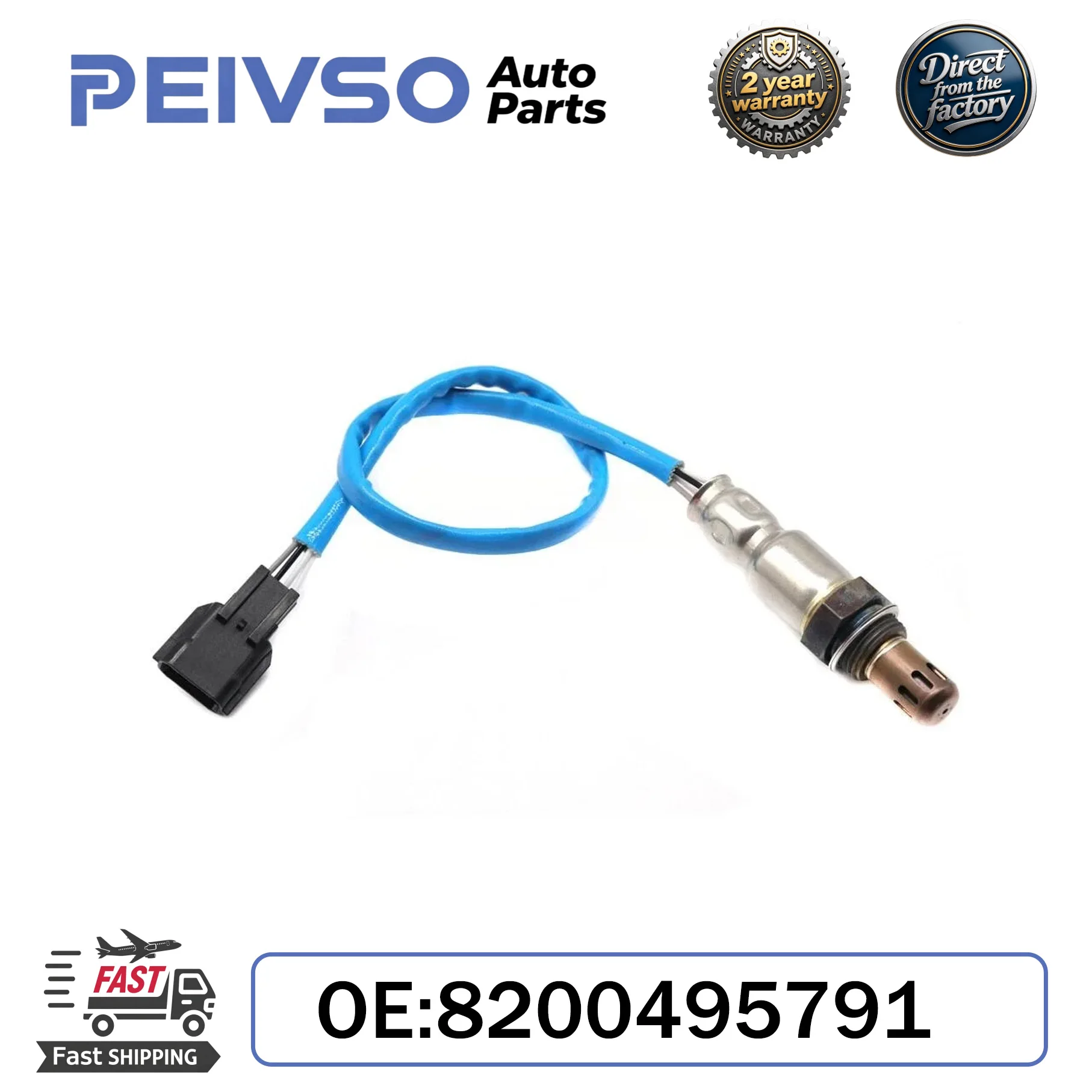 PEIVSO 8200495791 Rear Oxygen Sensor fit for Dacia DOKKER DUSTER LODGY LOGAN SANDERO RENAULT CAPTUR Kadjar CLIO IV MEGANE NISSAN