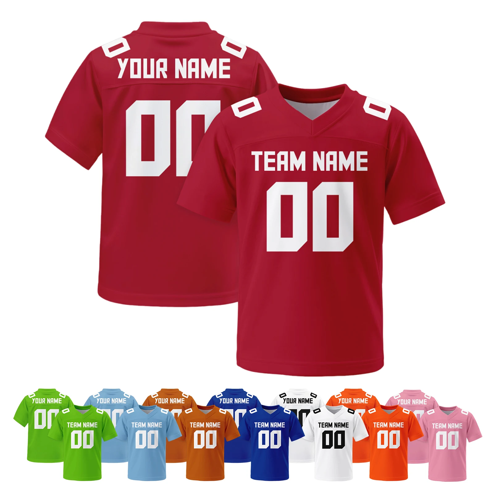 

Джерси для американского футбола на заказ для женщин, персонализированное имя команды, номер футбольного джерси, наряд на день игры, подарок для фанатов девочек