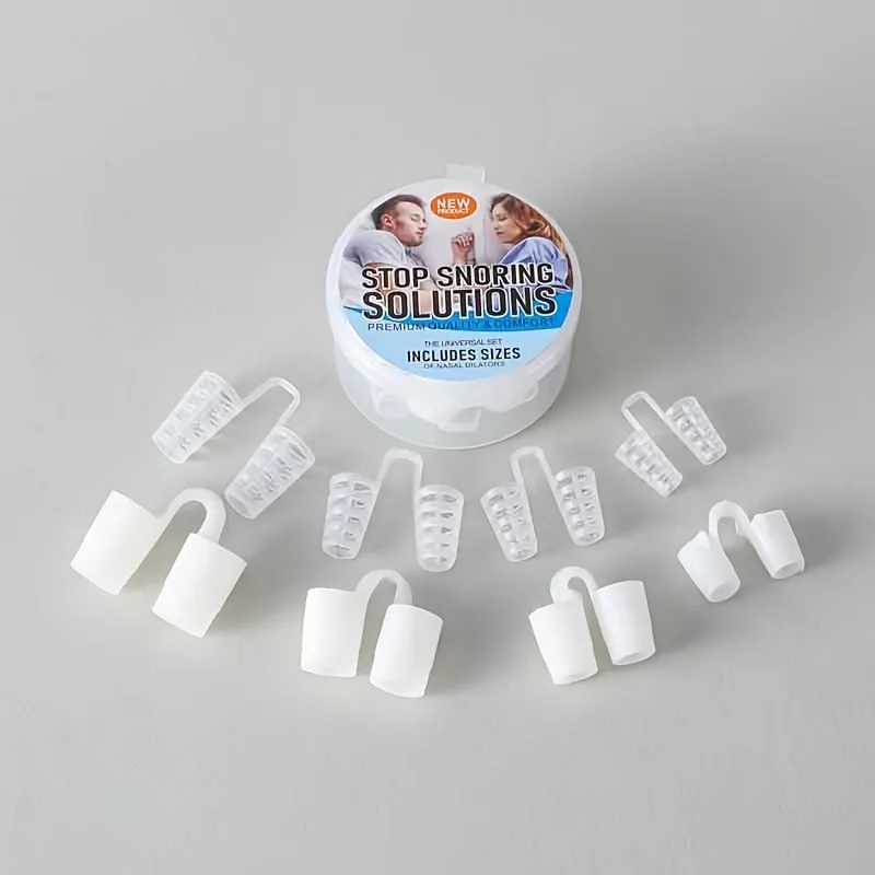 8 Pieces of Different Styles 4 Sizes Portable Nasal Dilators - Enhance sleep quality and breathe easily, perfect for couples