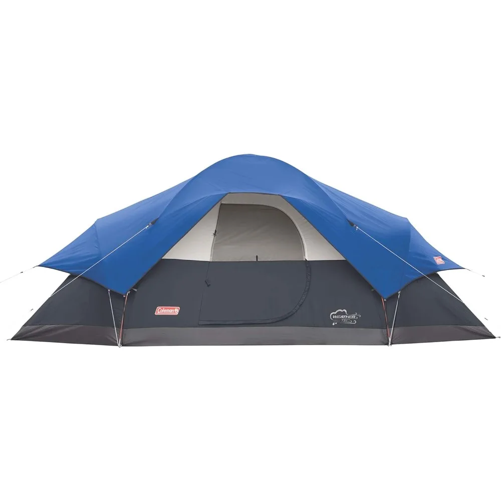 

Red Canyon 8-Person Camping Tent, Weatherproof Family Tent Includes Room Dividers, Rainfly, Adjustable Ventilation