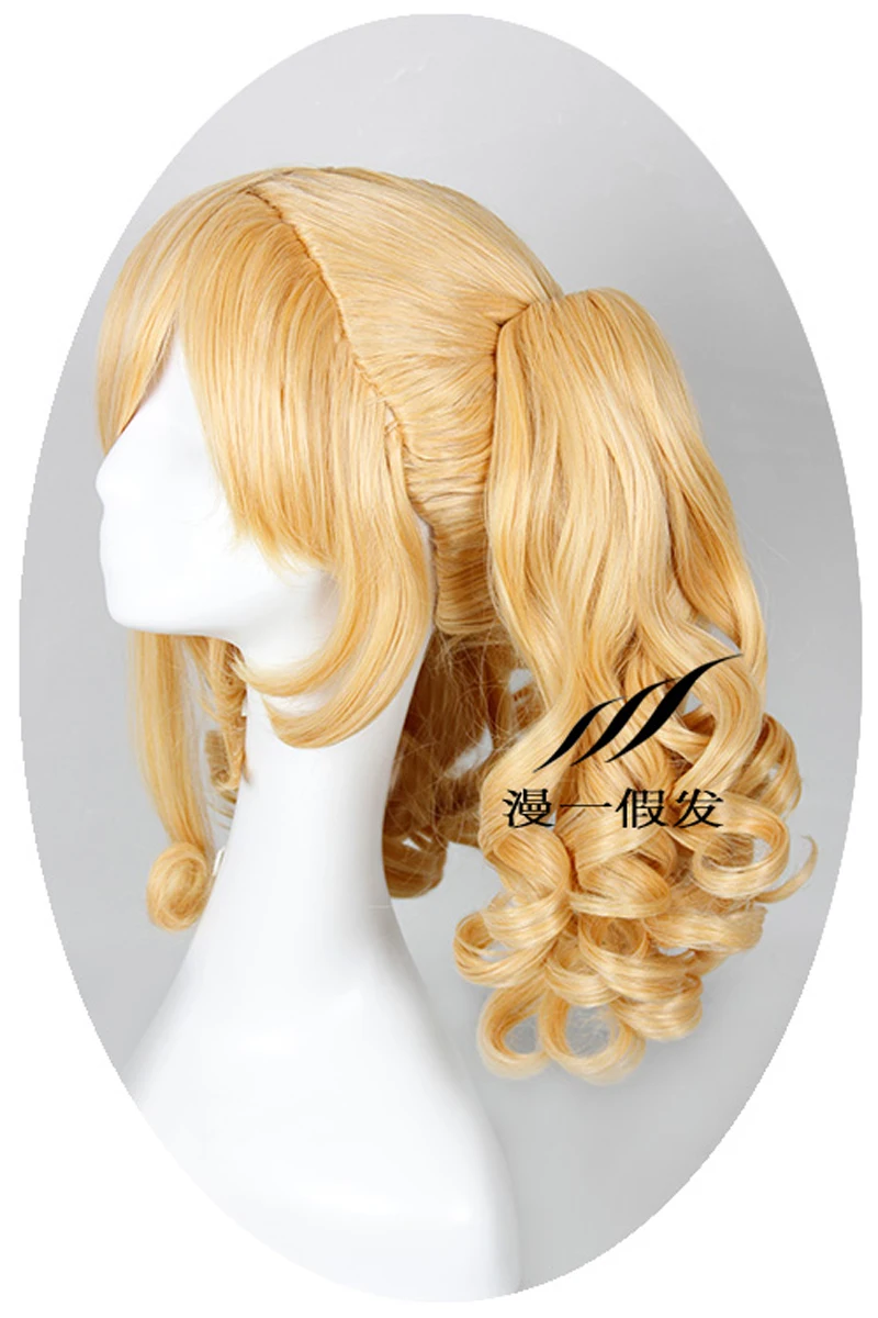 Elizabeth Ethel Cordelia Midford Anime Black Butler Cosplay Heat Resistant Synthetic Hair Wig halloween Party+ Free Wig Cap
