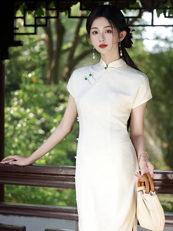 

Белое женское летнее платье с коротким рукавом, улучшенная версия, для повседневной носки, для молодых женщин, с эффектом похудения