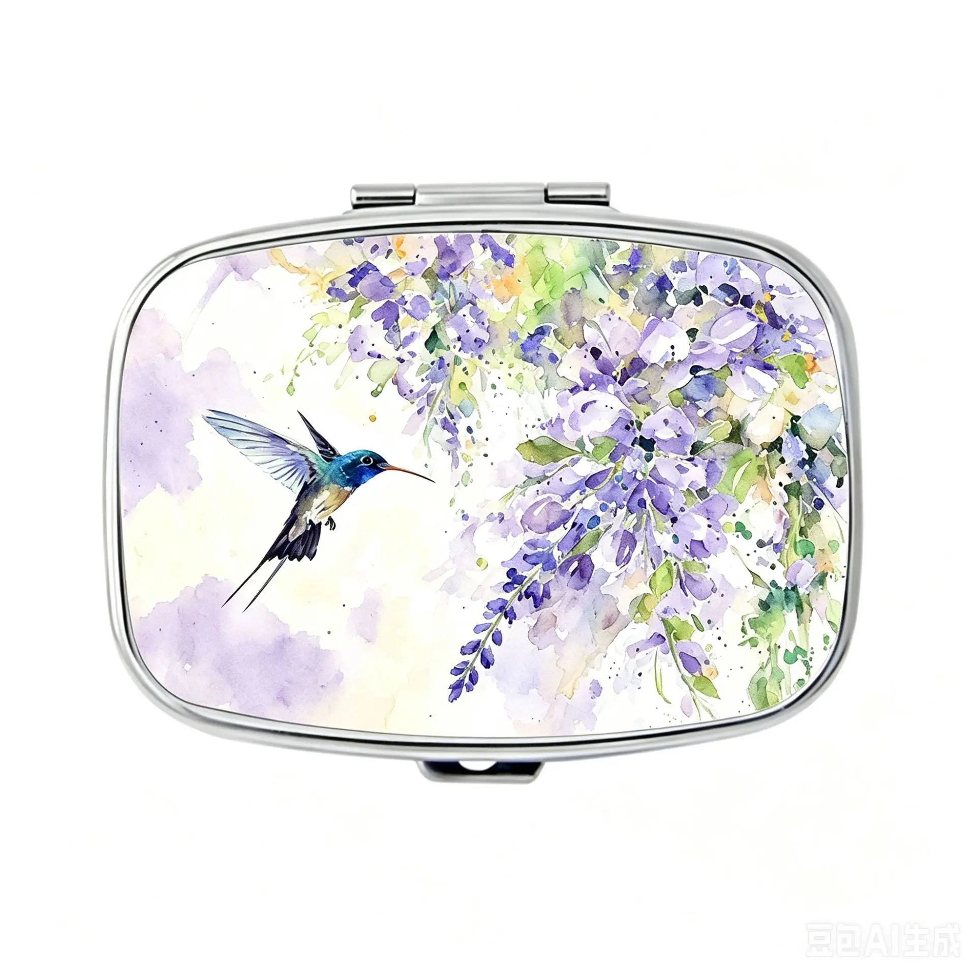 Portable Metal Pill Box, 2 Compartments, Travel Pill Box, Medicine Storage Box, Mini Vitamin Box, Pocket-Sized Pill Box, Decorative Jewelry Box, Creative Travel Gift, Durable Pill Case.