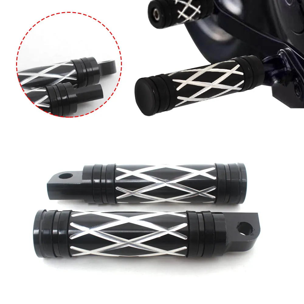 

Left+Right Motorcycle CNC Footrest FootPeg Foot Rest For Harley Street Sportster 883 Hugger XLH883HUG 1988-2003