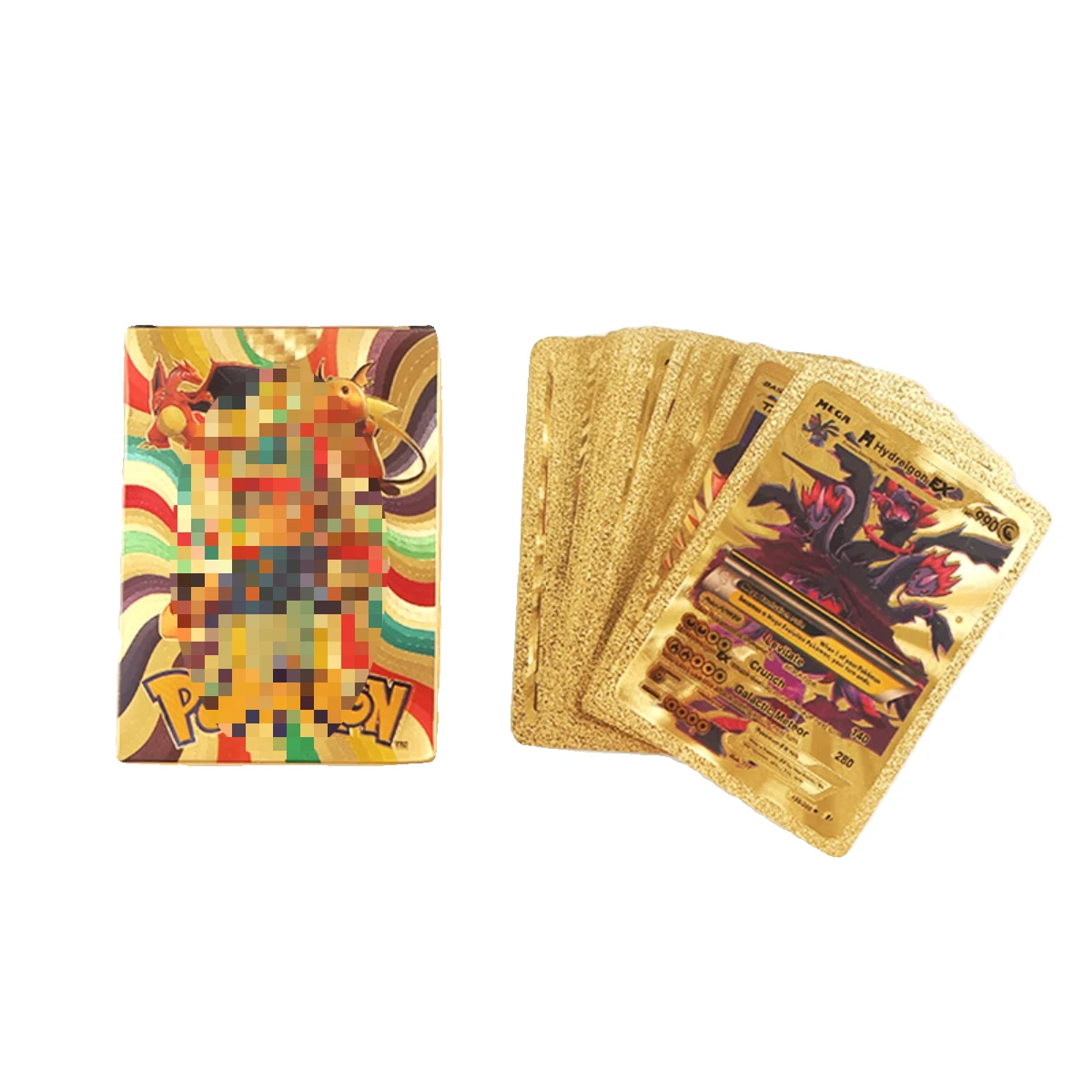 PTCG بطاقة أوراق الذهب بطاقة سوداء بوكيمون قزم الوحش مجلس لعبة EX VMAX بطاقة لعبة جمع الملحق الصبي هدية #4