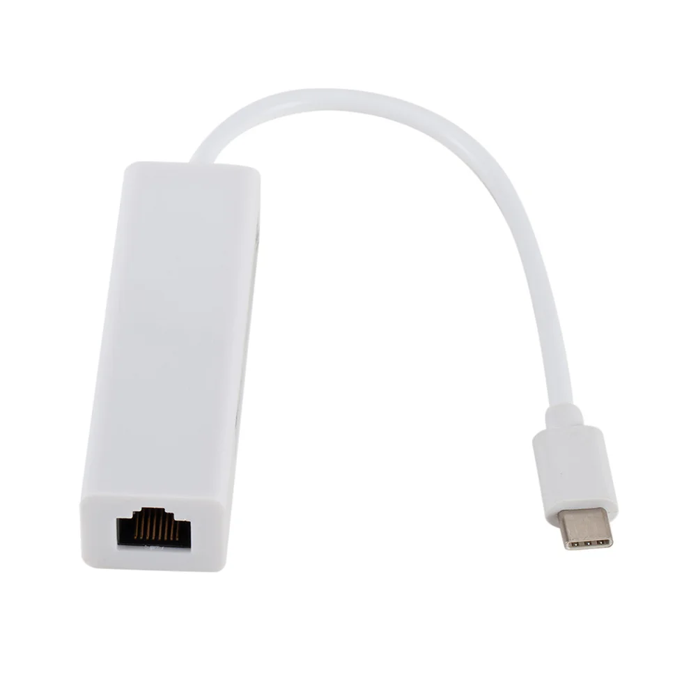 

Type C to Rj45 10 100mbps Ethernet Lan Adapter 3 USB Ports 20gbps Data Transfer 10gbps Pd 100W for Notebook Laptop White