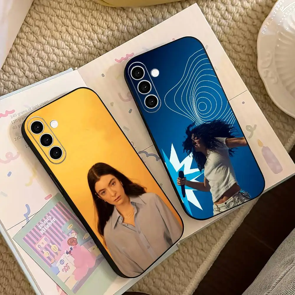 Singer Lorde Gift Phone Case For Samsung Galaxy A73,A72,A71,A70,A53,A52,A51,Others Soft Black Cover
