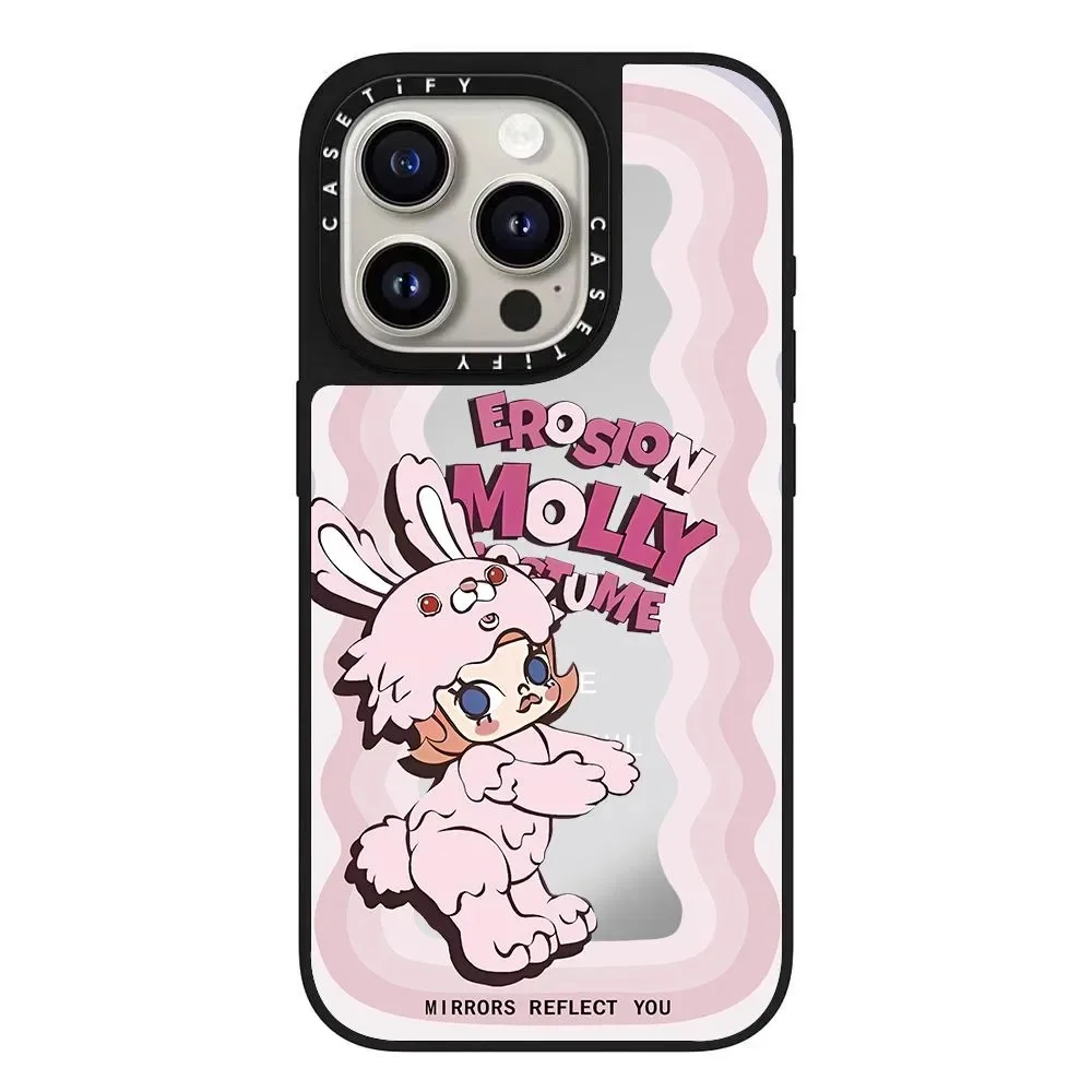 علامة تجارية مشتركة مولي موجة مرآة مولي آيفون 16/17 برو 15 برو ماكس جراب هاتف 14 مرآة #5