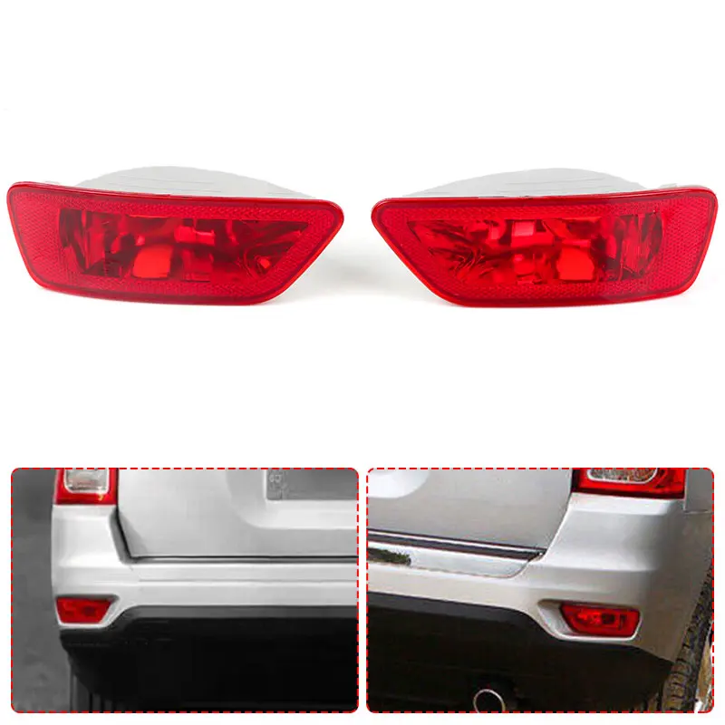 

Left Right Rear Bumper Reflector Tail Light Fog Lamp For Grand Cherokee 2011-2017 57010716AC 57010716AB 57010717AC 57010717AB