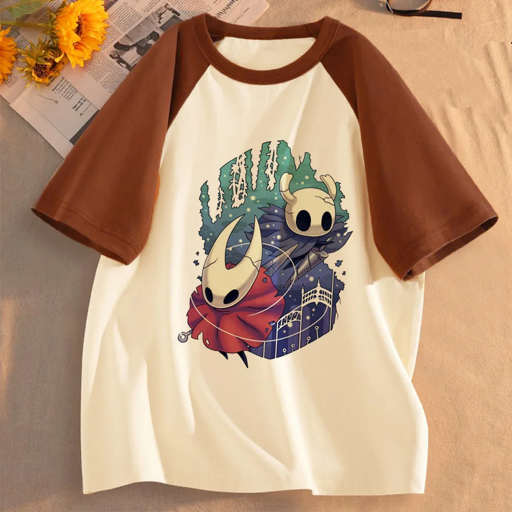 Hollow Knight t shirt women anime scene  japan kawaii harajuku t shirt jojifuku gyaru cutecore emo streetwear