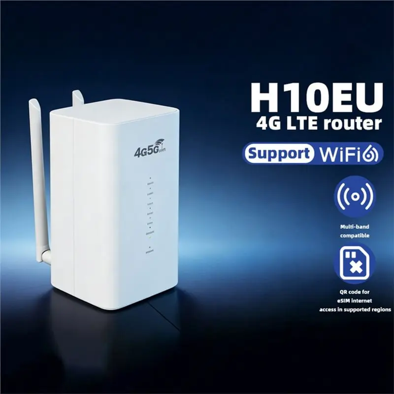 Efficient 4G LTE Router 150Mbps Wifi Router 2.4Ghz Wifi 6 UK Plug