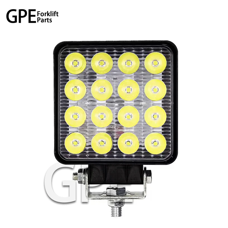 LED Head Light 12V-80V 48W 16LED Work Light Assembly IP65 Use for Forklift